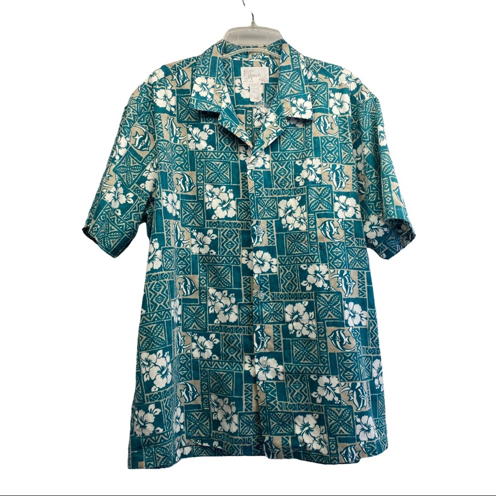 Howie Vintage Hawaiian shirt XL button down camp floral - Picture 1 of 5